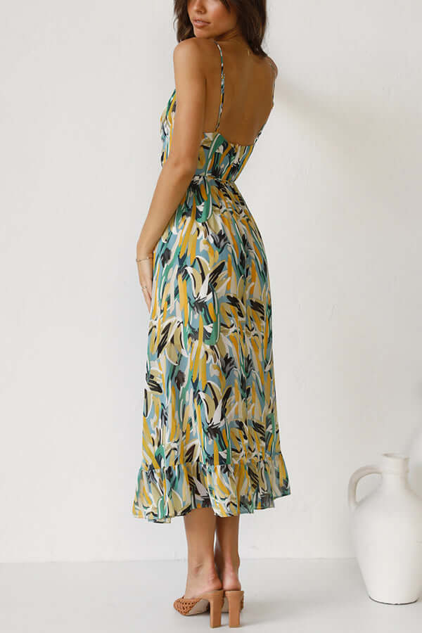 Women's Floral Print Midi Dress