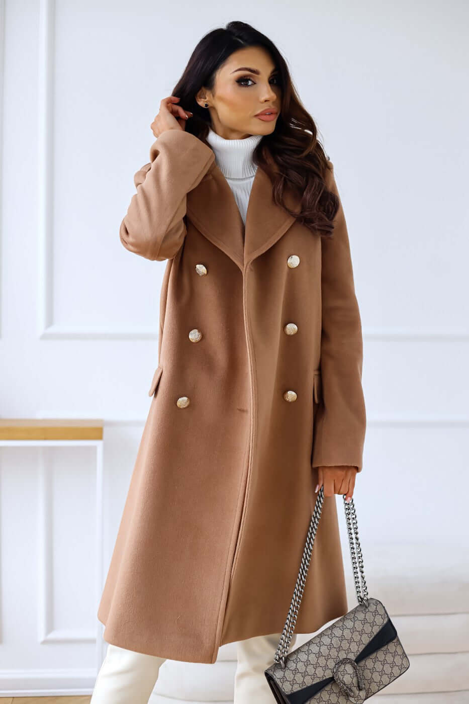 Women's Fitted Double-Breasted Jacket