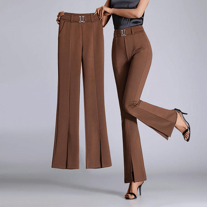 Women's High-Waisted Wide-Leg Trousers