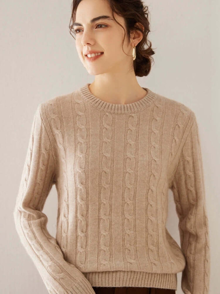 Women's Cashmere Cable Knit Jumper