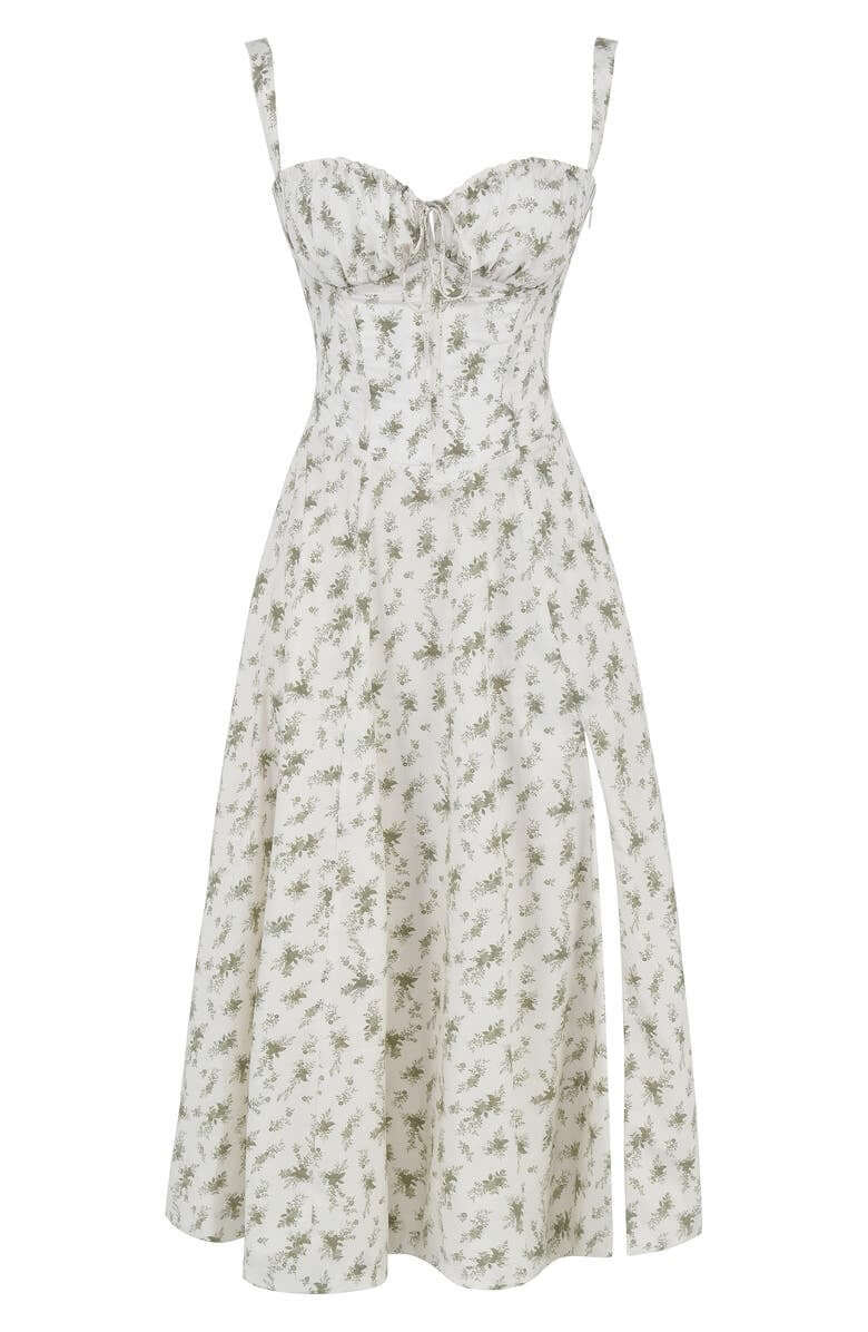 Printed Bustier Dress