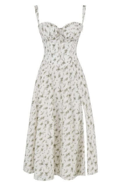 Printed Bustier Dress