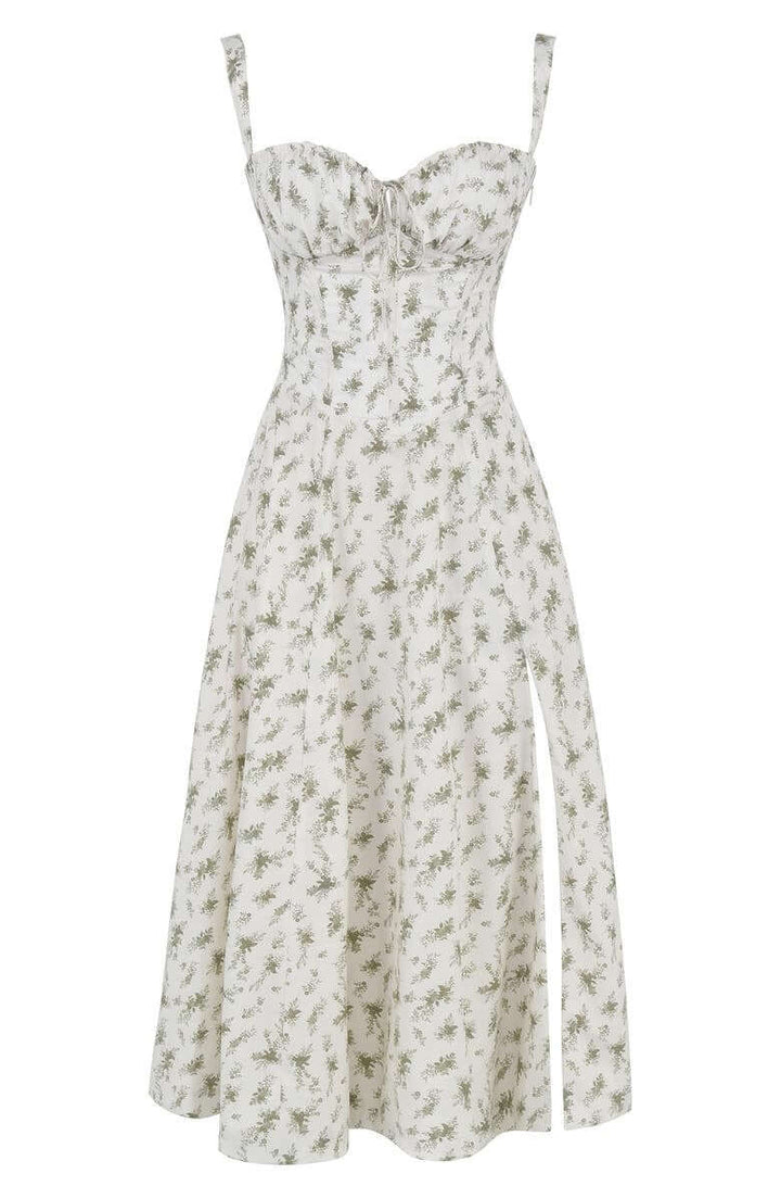 Printed Bustier Dress