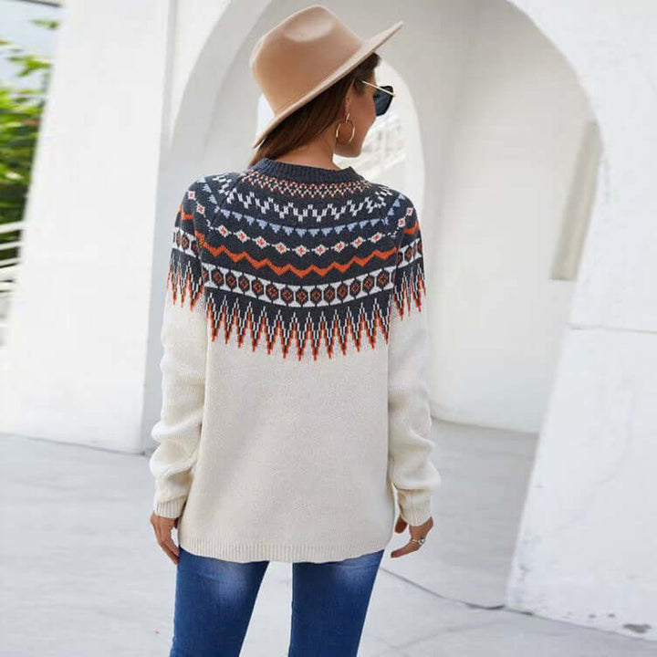 Women's Knitted Long Sleeve Sweater