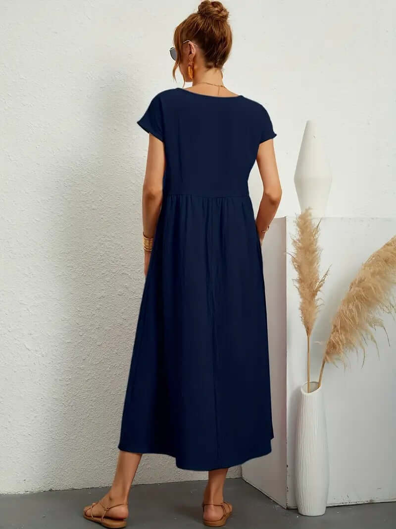 Summer Sleeveless Dress with Handbag