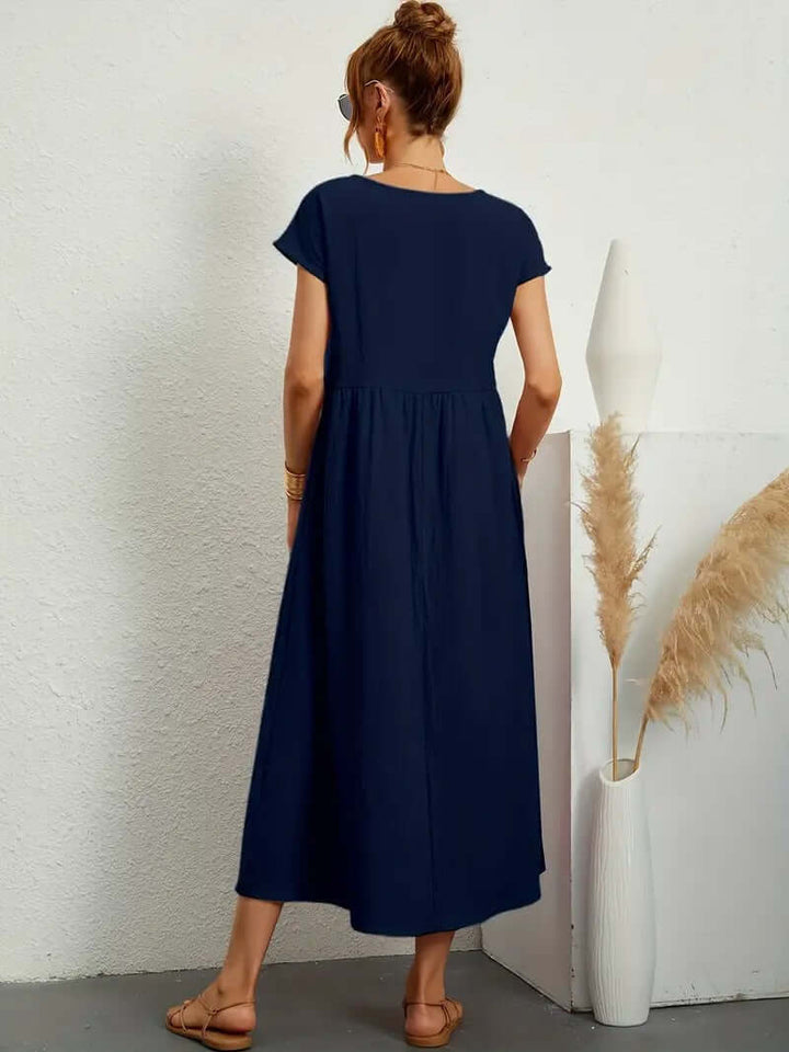 Summer Sleeveless Dress with Handbag