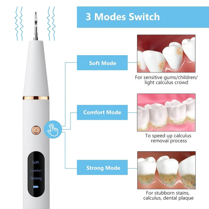 Ultrasonic Plaque Remover - Deep Teeth Cleaning Device