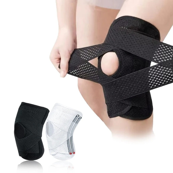 Unisex FlexGuard Knee Pads with Support Springs & Strap