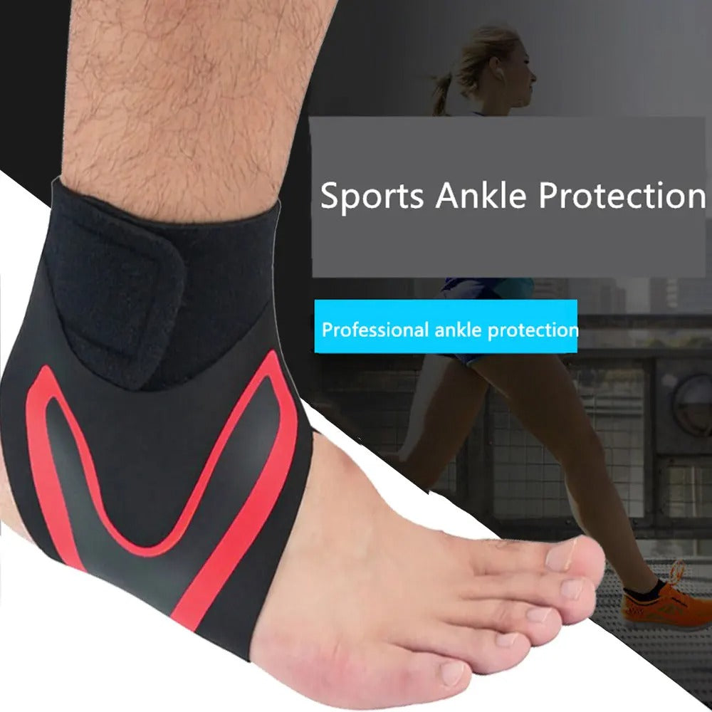 Unisex Adjustable Elastic Ankle Brace for Injury Recovery