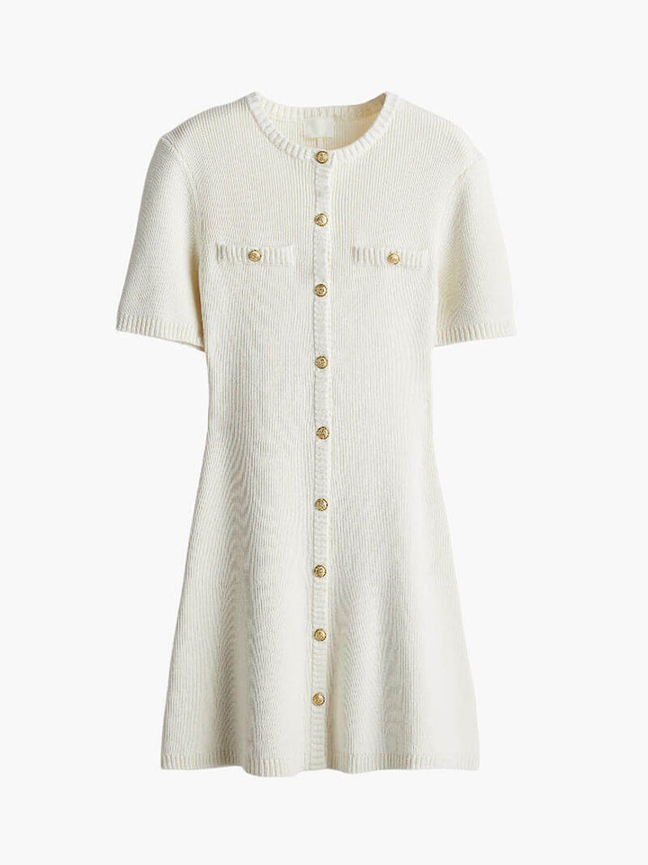 Women's Knitted Button-Down Dress