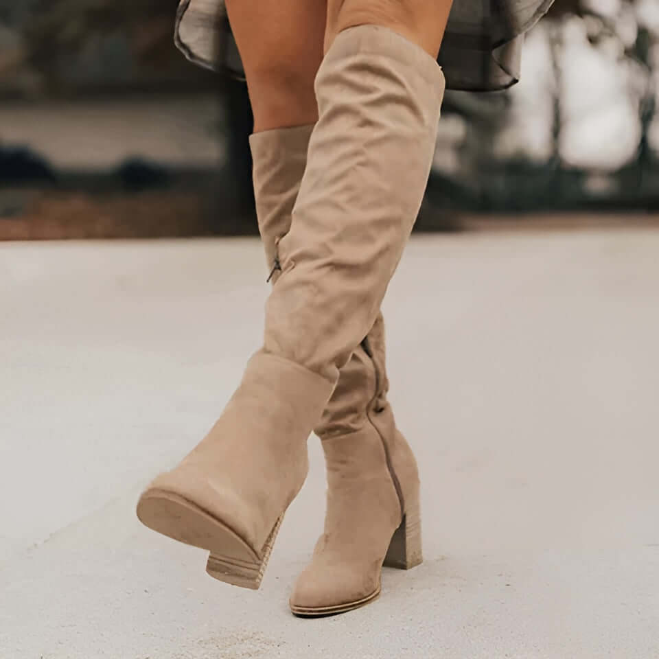 Women's Knee-High Suede Boots