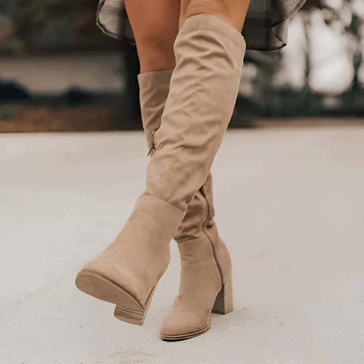 Women's Knee-High Suede Boots