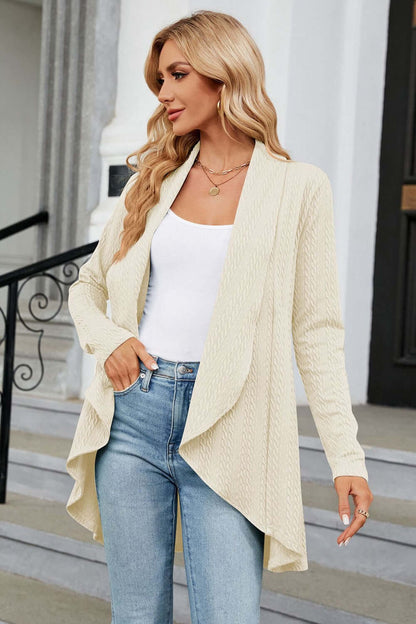 Women's Casual Longline Open Cardigan