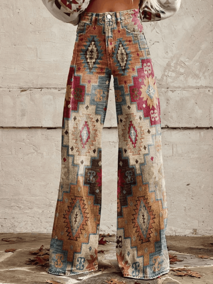Women's High-Waisted Wide Leg Trousers