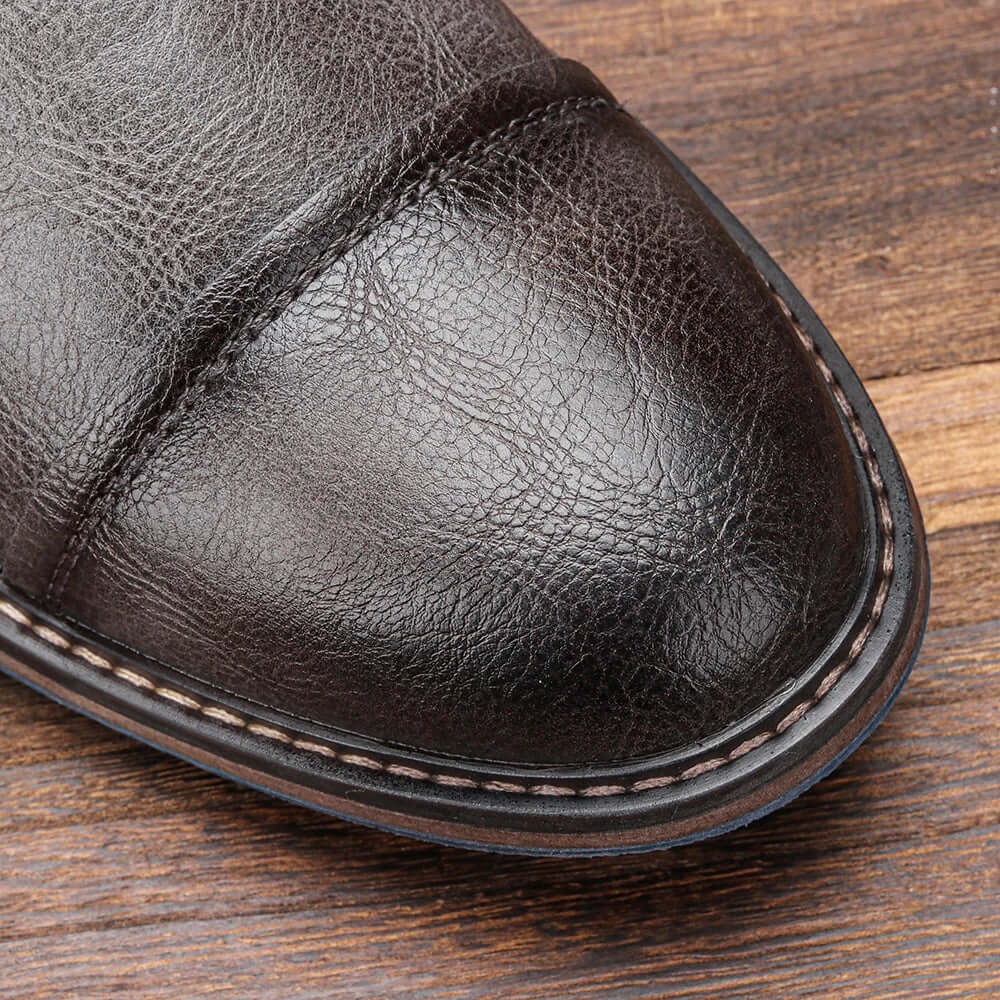 Men's Durable PU Leather Ankle Boots