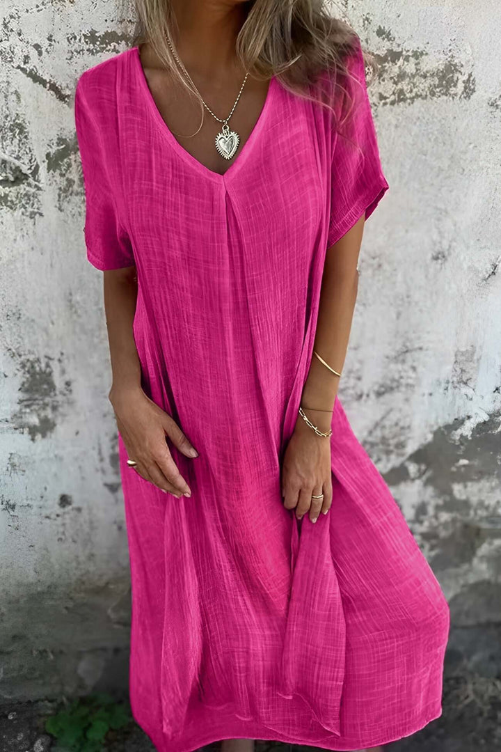 Lightweight Linen Midi Dress