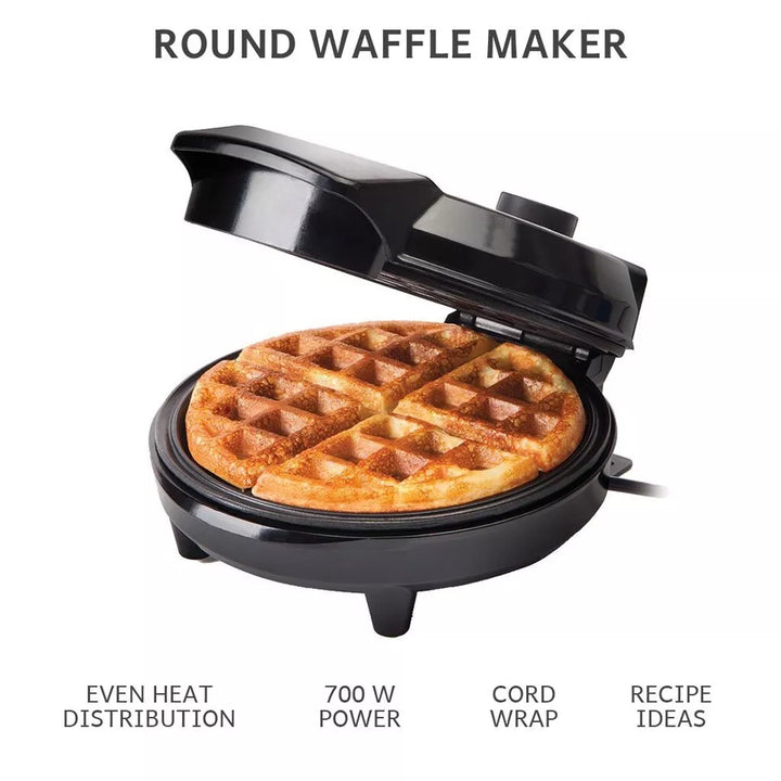 "Adjustable deep-fill non-stick Belgian waffle maker with temperature control, compact design, and easy-to-clean surface."