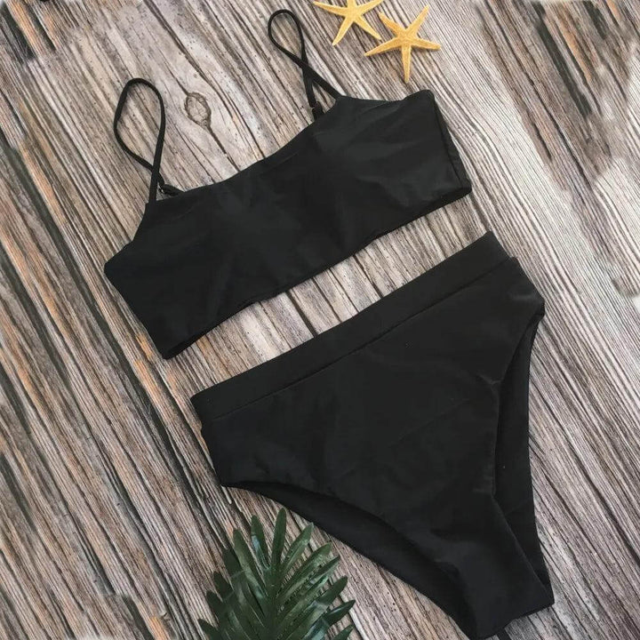 High-Waisted Padded Bikini Set