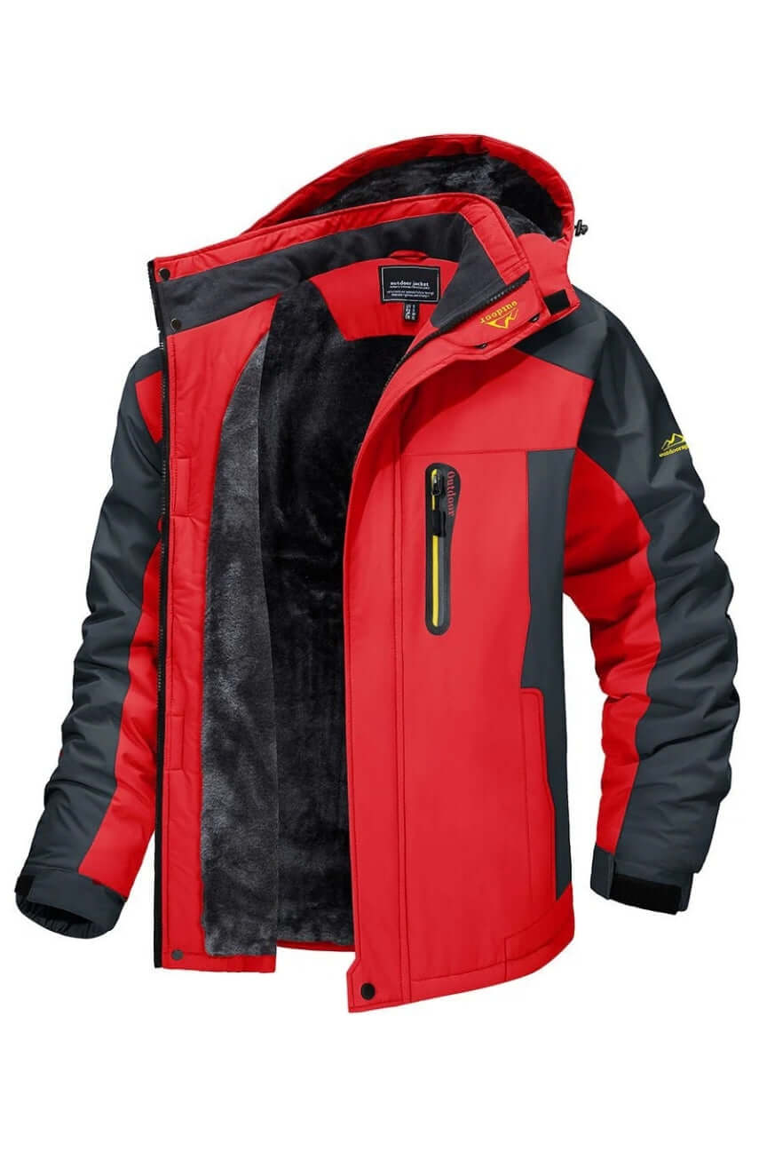 Men's Waterproof Fleece-Lined Winter Jacket