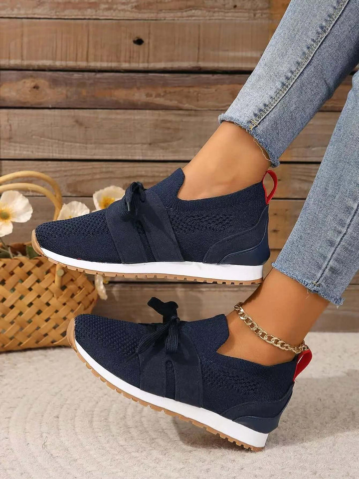 Women's Breathable Mesh Lace-Up Orthopedic Shoes