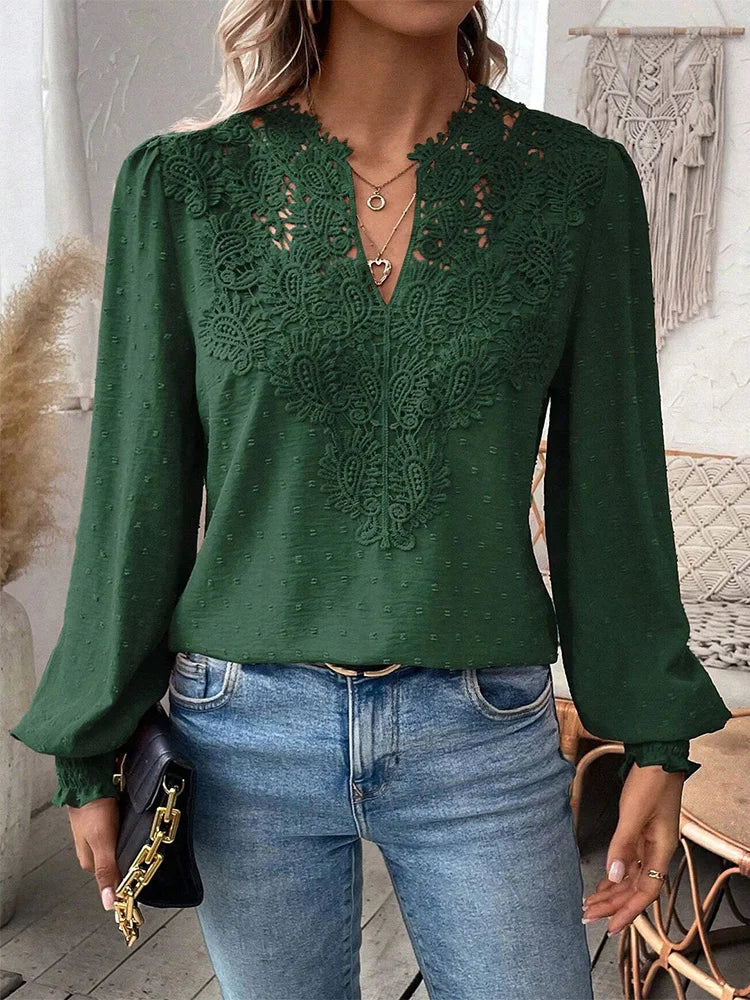 Airy women's summer lightweight blouse, chic design with flattering silhouette, perfect for casual or office wear.
