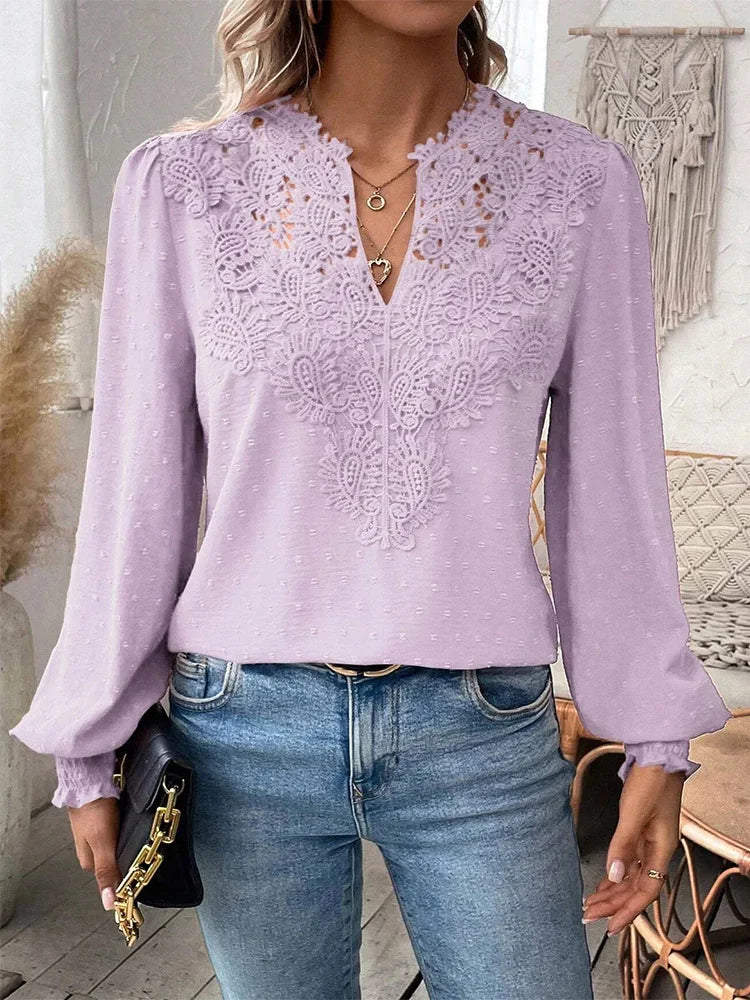 Airy women's summer lightweight blouse, chic design with flattering silhouette, perfect for casual or office wear.