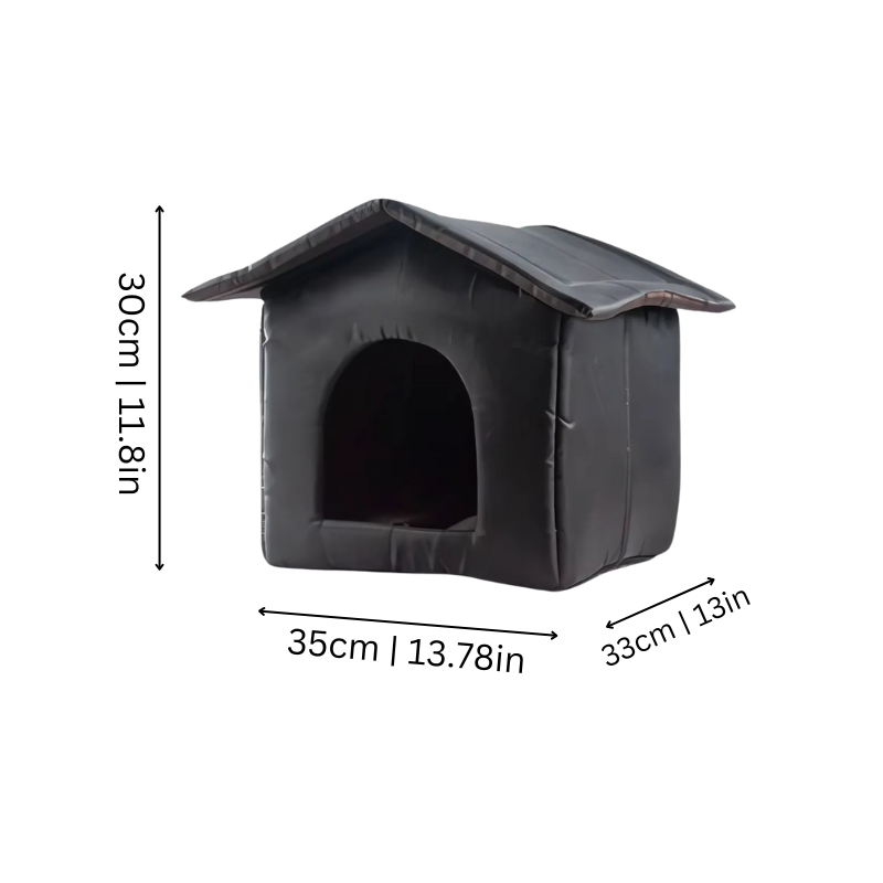 All-Season Weatherproof Outdoor Pet House for cats and dogs with waterproof Oxford cloth and plush interior for ultimate comf