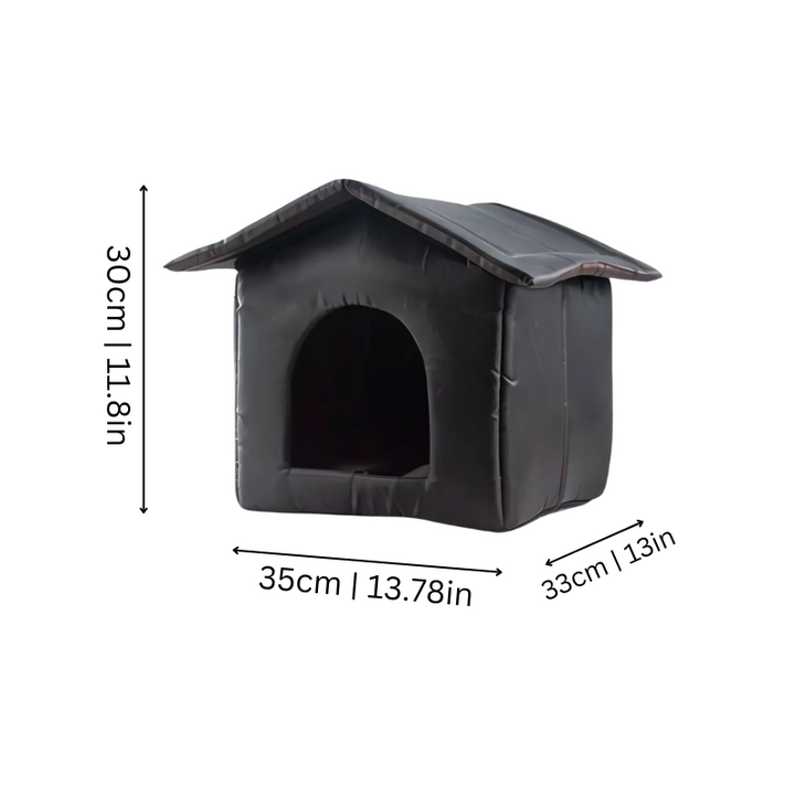 All-Season Weatherproof Outdoor Pet House for cats and dogs with waterproof Oxford cloth and plush interior for ultimate comf