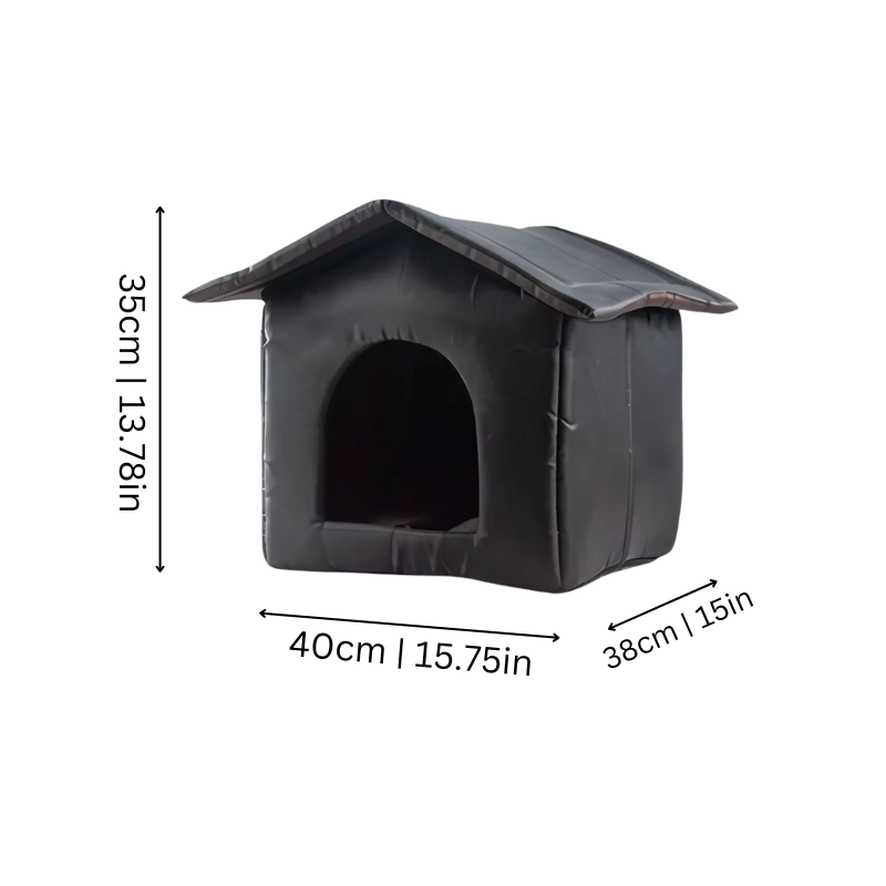 All-Season Weatherproof Outdoor Pet House for cats and dogs with waterproof Oxford cloth and plush interior for ultimate comf