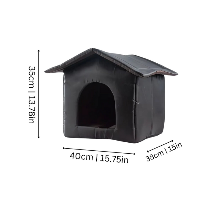 All-Season Weatherproof Outdoor Pet House for cats and dogs with waterproof Oxford cloth and plush interior for ultimate comf