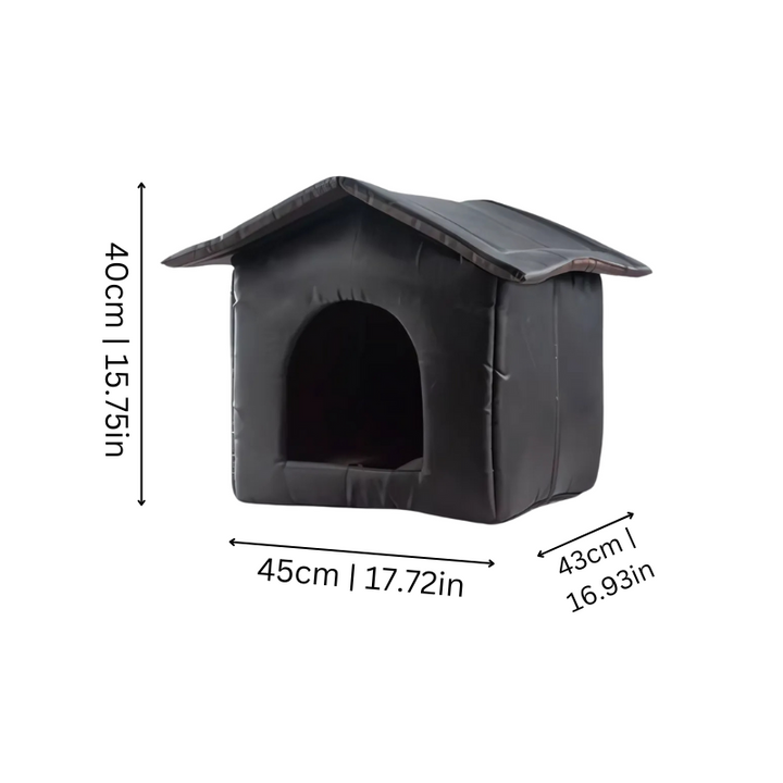 All-Season Weatherproof Outdoor Pet House for cats and dogs with waterproof Oxford cloth and plush interior for ultimate comf