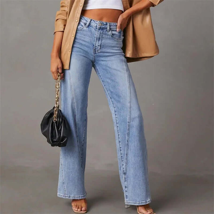 Women's Wide Leg High Waisted Jeans