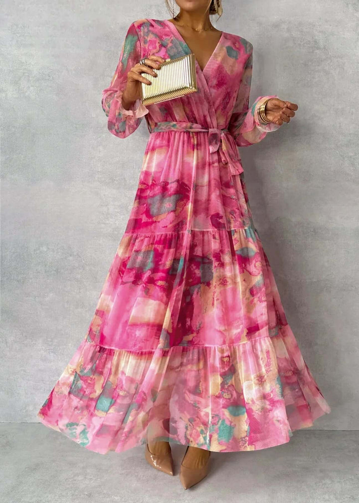 Women's Flowy Long Sleeve Casual Dress