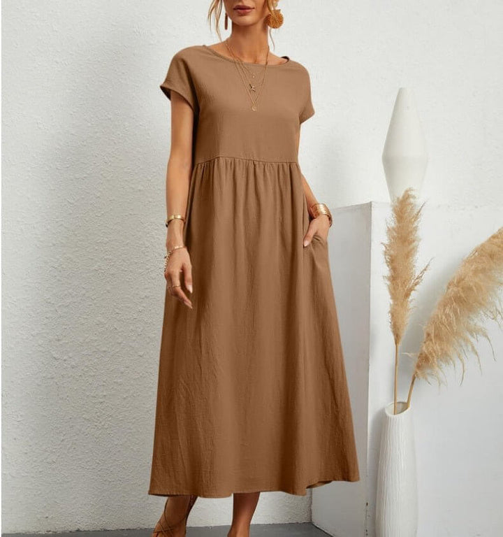 Lightweight Sleeveless Midi Summer Dress