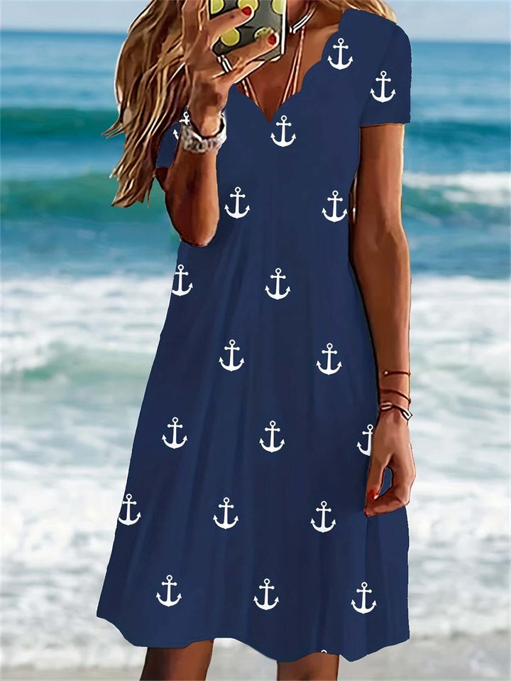 Floral Print Midi Dress for Women