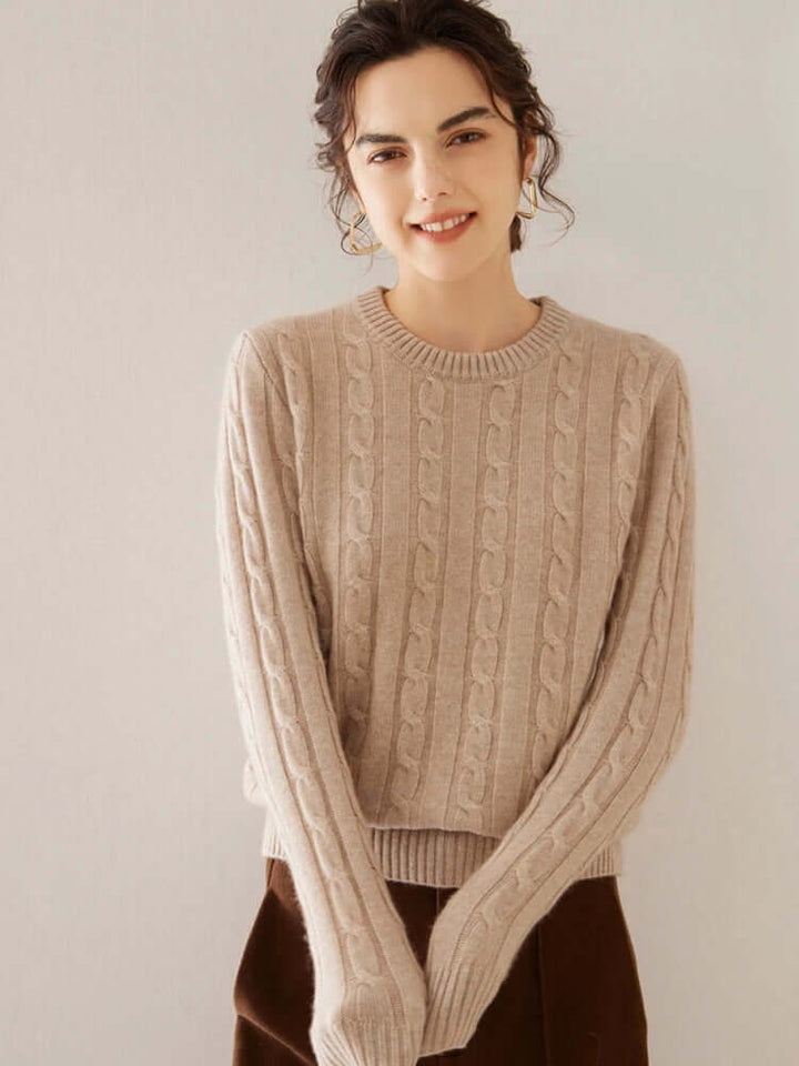 Women's Cashmere Cable Knit Jumper