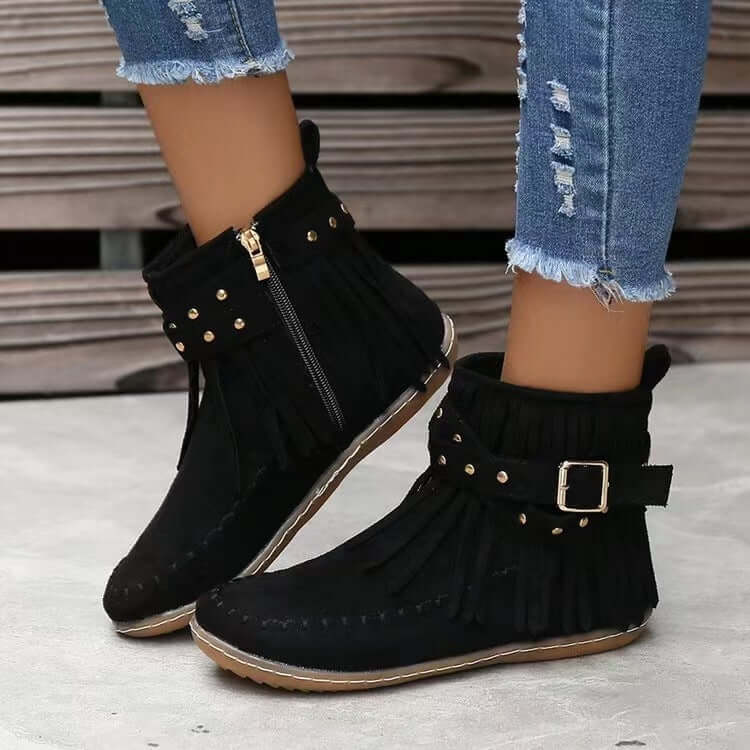 Women's Vintage Suede Ankle Boots
