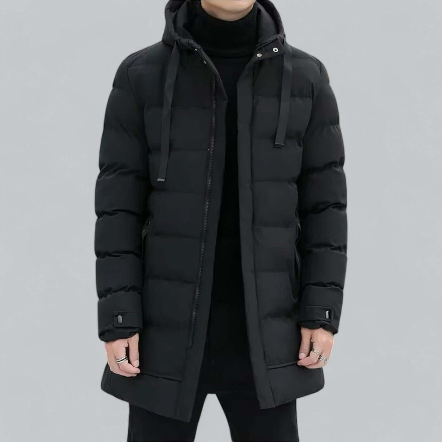 Longline Padded Winter Parka Coat