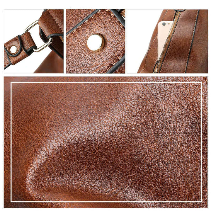 Large Leather Tote Bag for Women