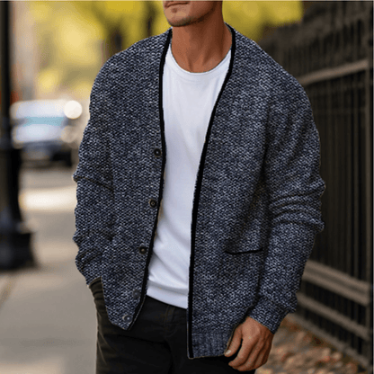 Knitted Cardigan Sweater - Warm Winter Layer