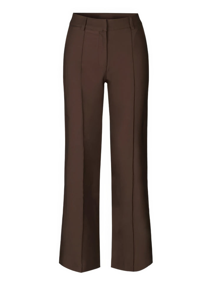 Women's Wide-Leg Trousers - High Waist