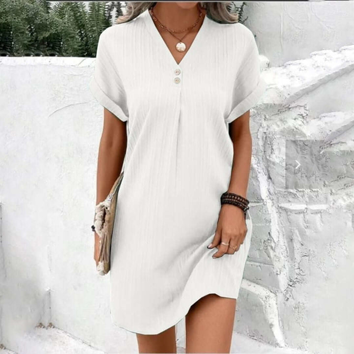 Women's Casual V-Neck Mini Dress