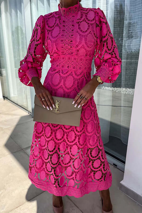 Women's Lace Midi Dress