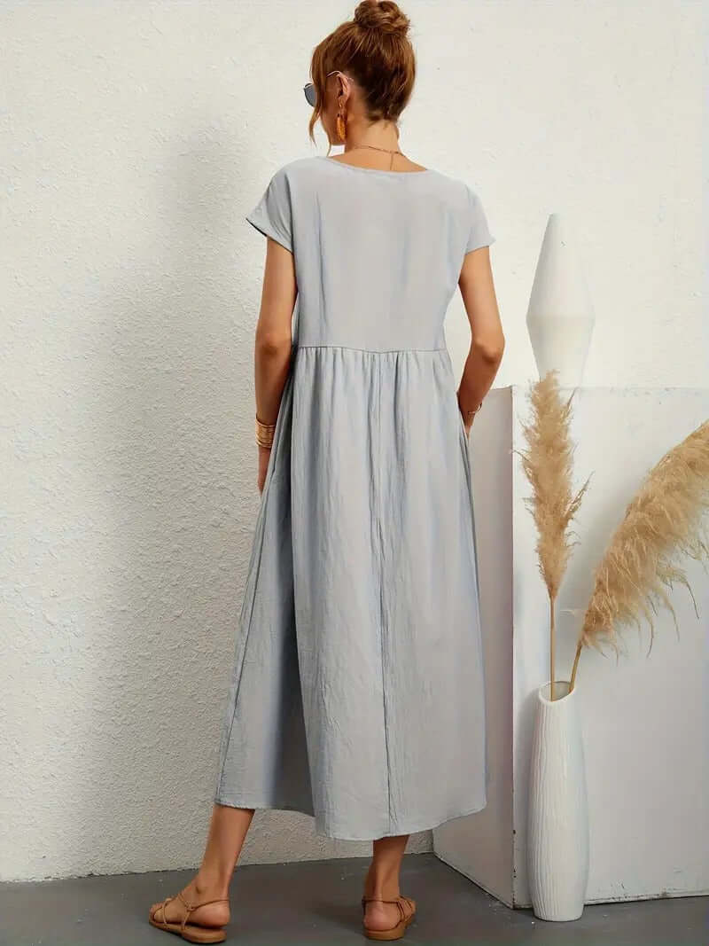 Summer Sleeveless Dress with Handbag