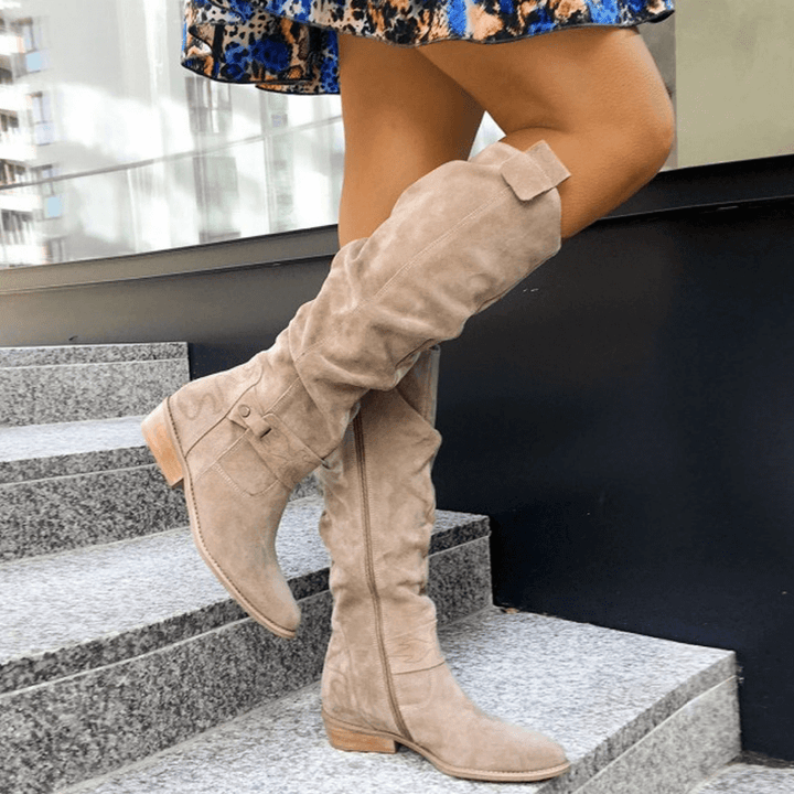 Women's Knee-High Suede Boots
