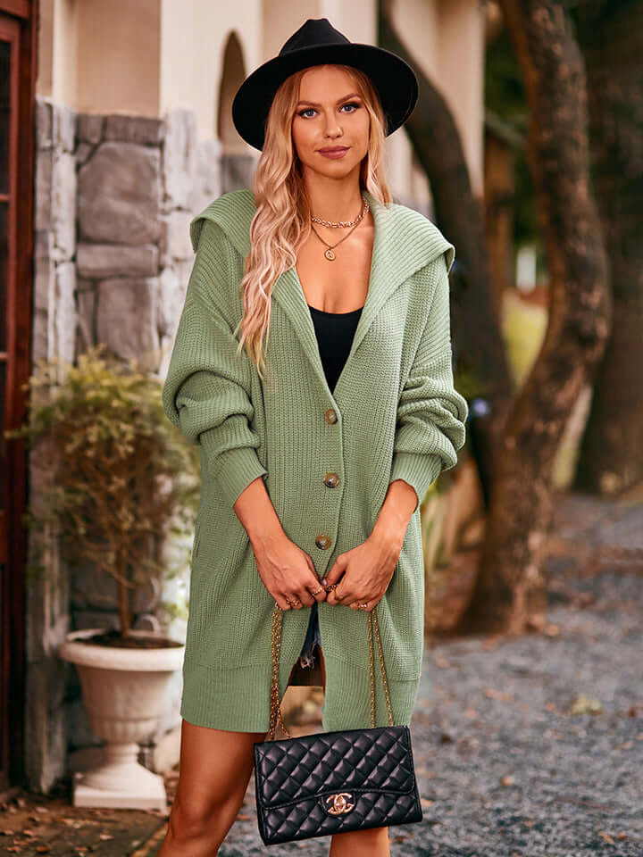Women's Knitted Midi Cardigan
