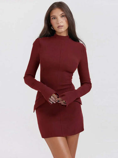 Women's Turtleneck Sweater Dress