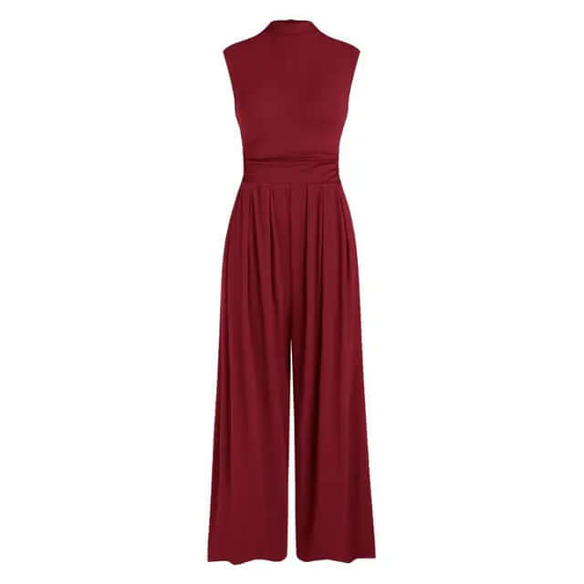 Women's Elegant Formal Wide-Leg Jumpsuit