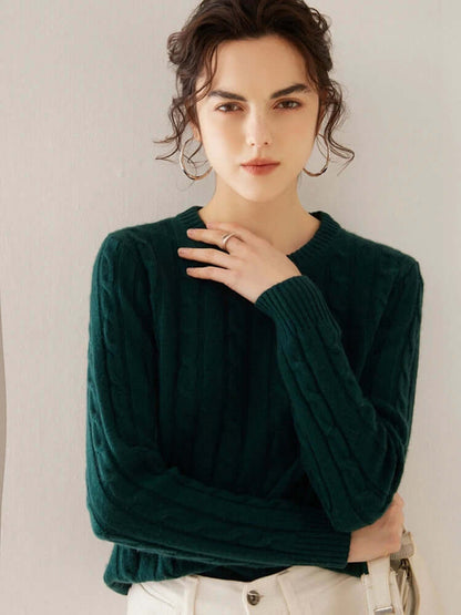 Women's Cashmere Cable Knit Jumper