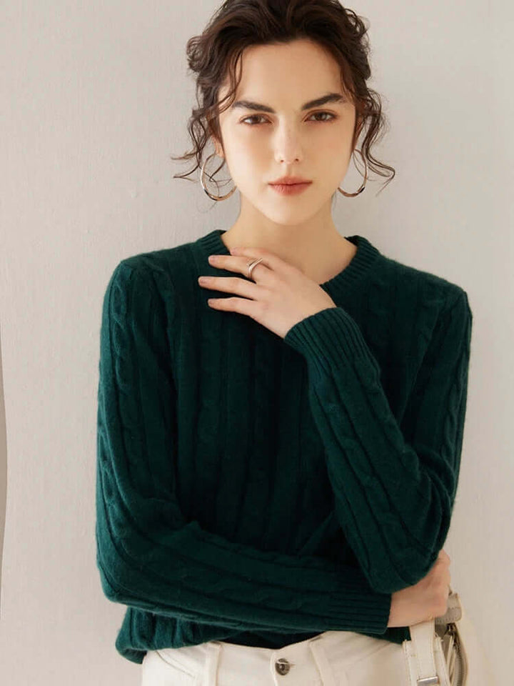 Women's Cashmere Cable Knit Jumper